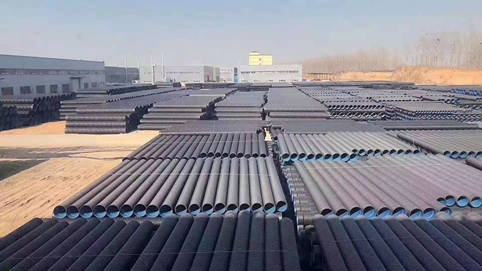焦作-鄭北孔雀城綠化工程在潔爾康采購PE波紋管及PE管件